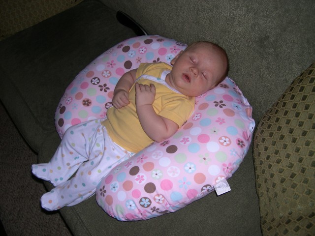 Sleeping in the Boppy